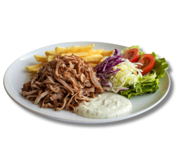 Shaorma de vita la farfurie